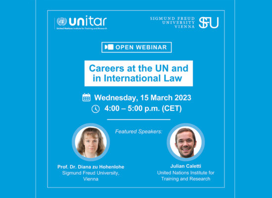 OPEN WEBINAR: Careers at the UN and in International Law