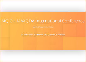 MAXQDA – Internationale Konferenz – Frühbucherrabatt bis 14. November