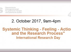 International Research Day: “Systemic Thinking – Feeling – Action and the Research Process”