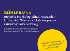 PSY | Veranstaltungsreihe BÜHLERIANA: 100 Jahre Psychologisches Institut der Universität Wien
