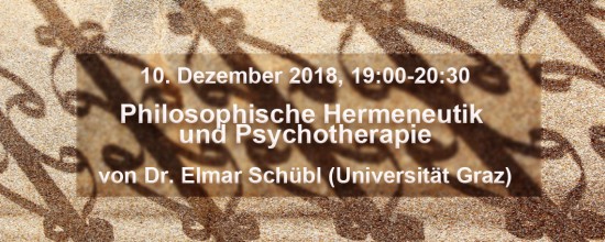 Vortrag: Philosophische Hermeneutik und Psychotherapie